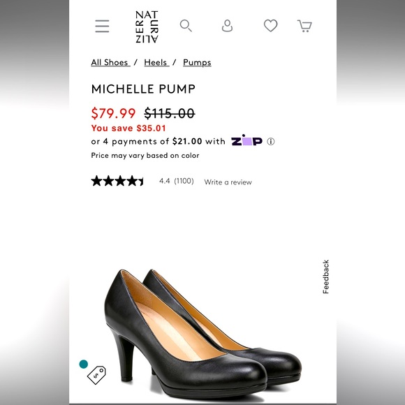 Naturalizer Michelle Pump 12W - Picture 1 of 14